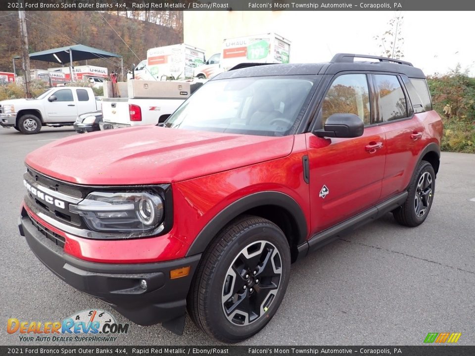 Front 3/4 View of 2021 Ford Bronco Sport Outer Banks 4x4 Photo #7