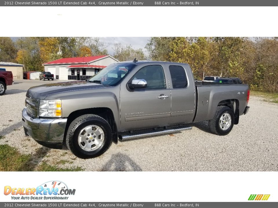 2012 Chevrolet Silverado 1500 LT Extended Cab 4x4 Graystone Metallic / Ebony Photo #27