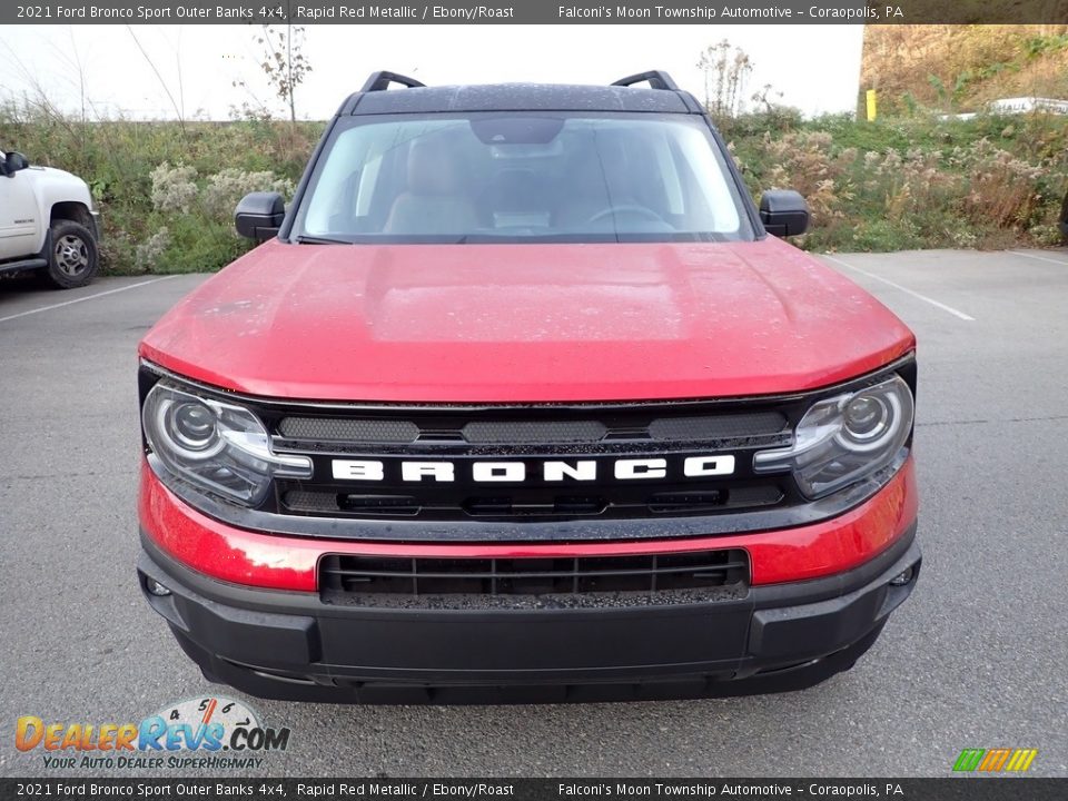 2021 Ford Bronco Sport Outer Banks 4x4 Rapid Red Metallic / Ebony/Roast Photo #8