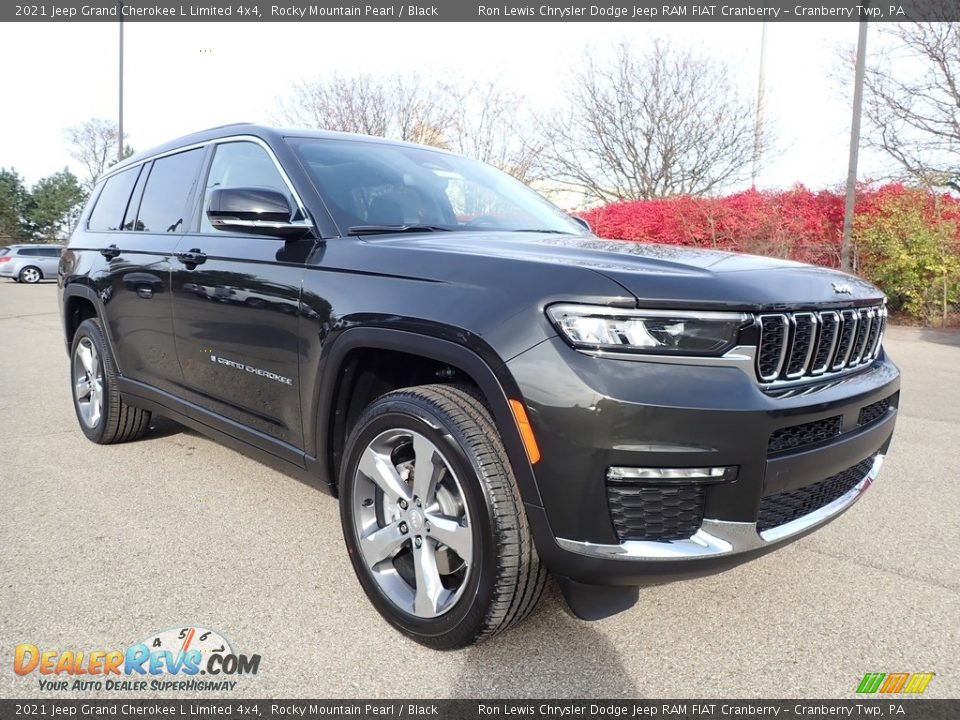 2021 Jeep Grand Cherokee L Limited 4x4 Rocky Mountain Pearl / Black Photo #3