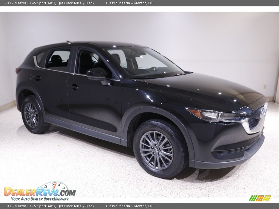 2019 Mazda CX-5 Sport AWD Jet Black Mica / Black Photo #1