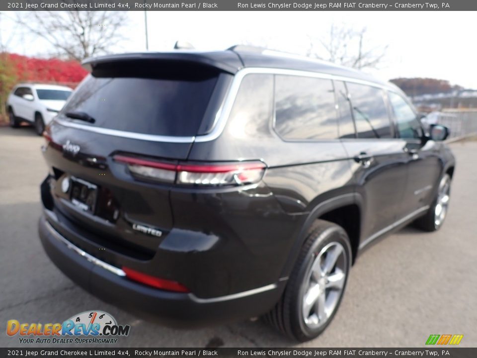 2021 Jeep Grand Cherokee L Limited 4x4 Rocky Mountain Pearl / Black Photo #5