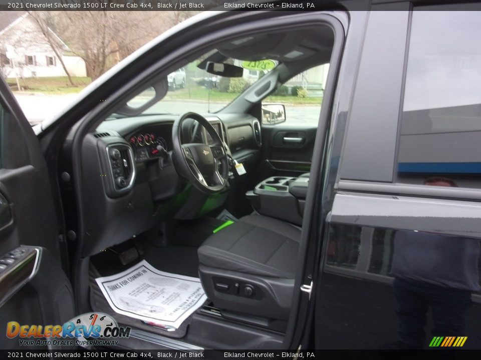 2021 Chevrolet Silverado 1500 LT Crew Cab 4x4 Black / Jet Black Photo #15