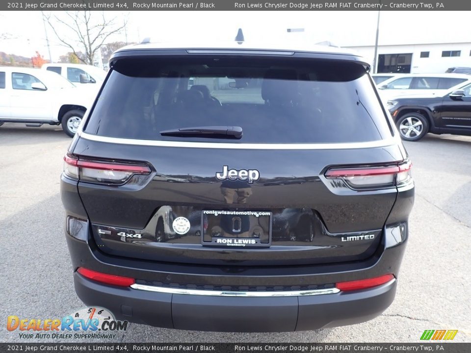 2021 Jeep Grand Cherokee L Limited 4x4 Rocky Mountain Pearl / Black Photo #6