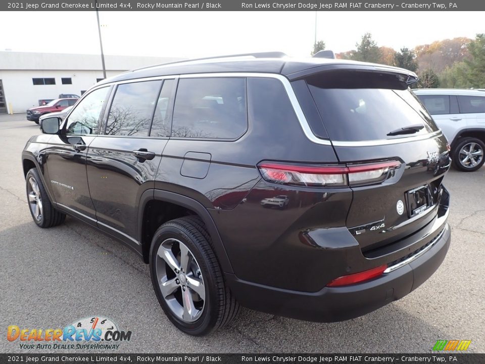 2021 Jeep Grand Cherokee L Limited 4x4 Rocky Mountain Pearl / Black Photo #8