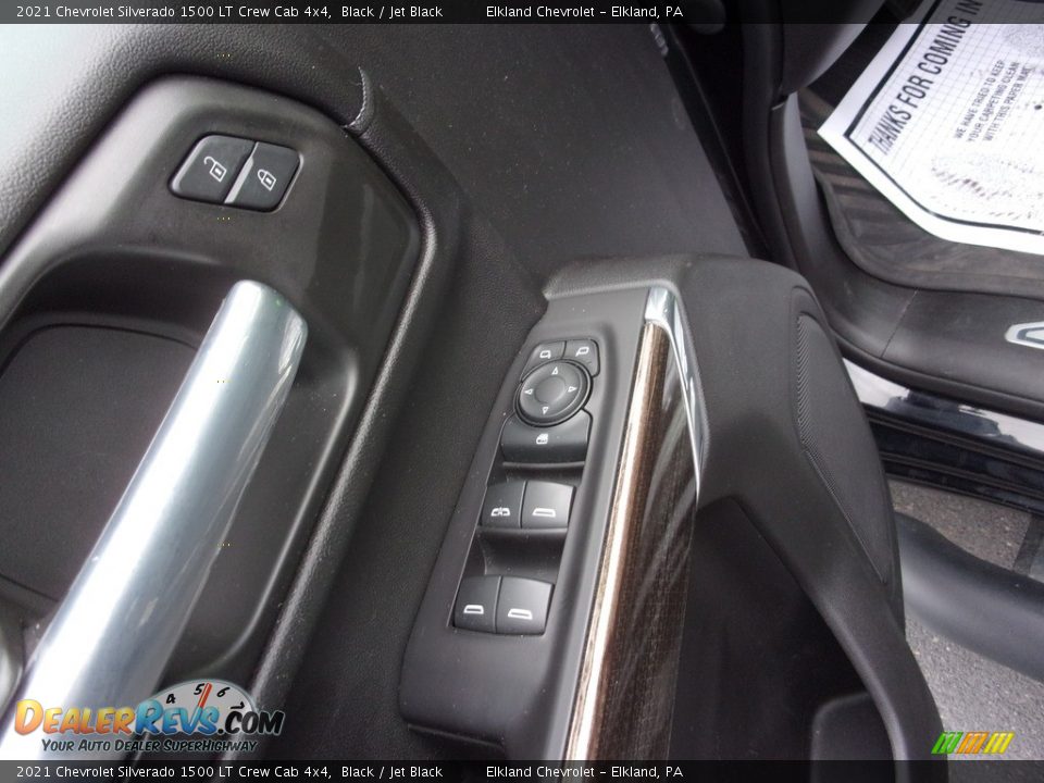 2021 Chevrolet Silverado 1500 LT Crew Cab 4x4 Black / Jet Black Photo #18
