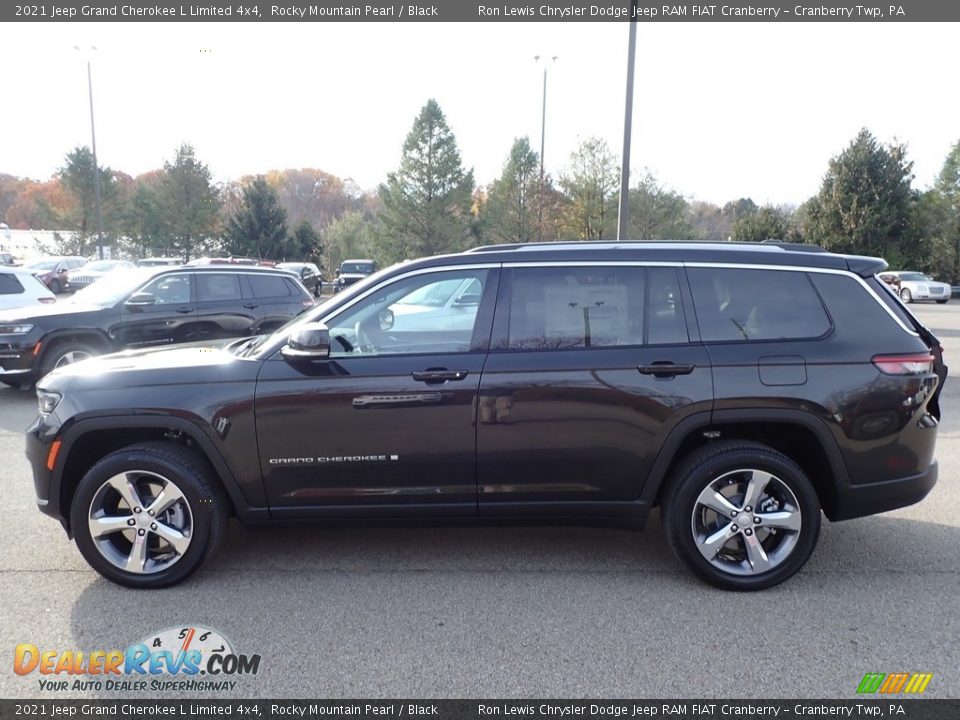 2021 Jeep Grand Cherokee L Limited 4x4 Rocky Mountain Pearl / Black Photo #9