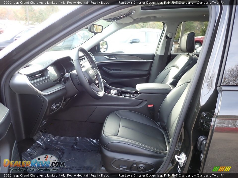 2021 Jeep Grand Cherokee L Limited 4x4 Rocky Mountain Pearl / Black Photo #12