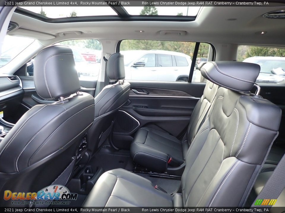2021 Jeep Grand Cherokee L Limited 4x4 Rocky Mountain Pearl / Black Photo #13