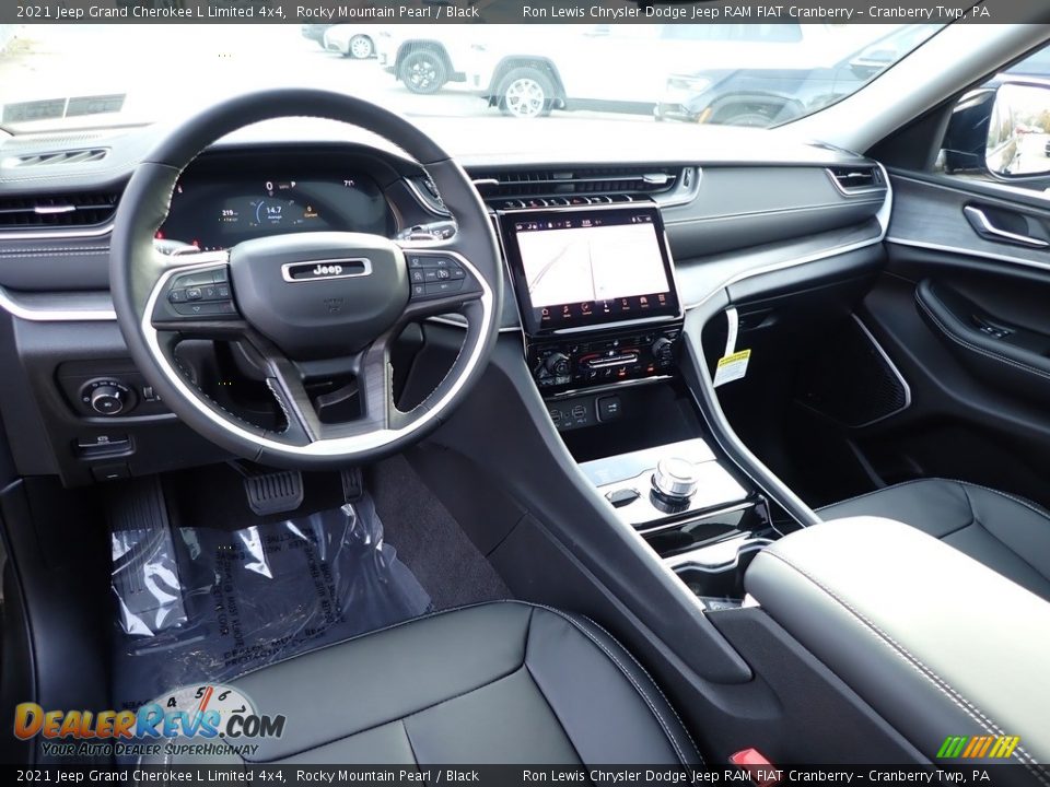 2021 Jeep Grand Cherokee L Limited 4x4 Rocky Mountain Pearl / Black Photo #15