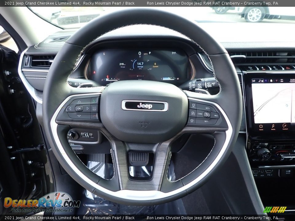 2021 Jeep Grand Cherokee L Limited 4x4 Rocky Mountain Pearl / Black Photo #17