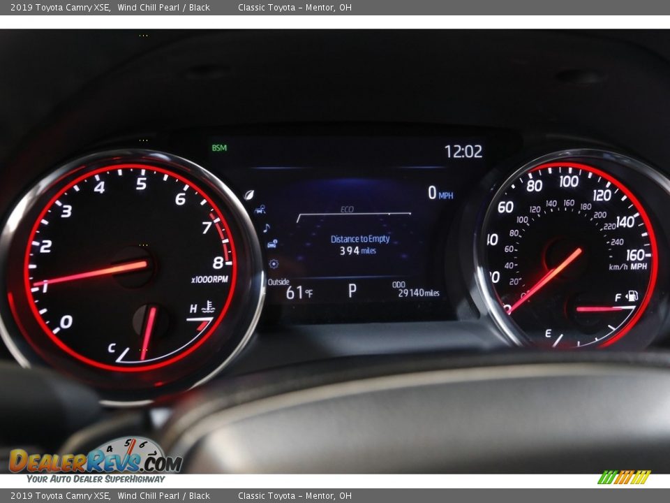 2019 Toyota Camry XSE Wind Chill Pearl / Black Photo #8