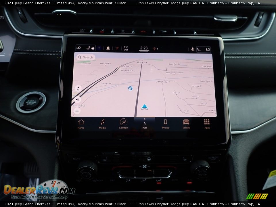 2021 Jeep Grand Cherokee L Limited 4x4 Rocky Mountain Pearl / Black Photo #18