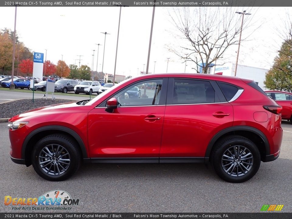 2021 Mazda CX-5 Touring AWD Soul Red Crystal Metallic / Black Photo #6