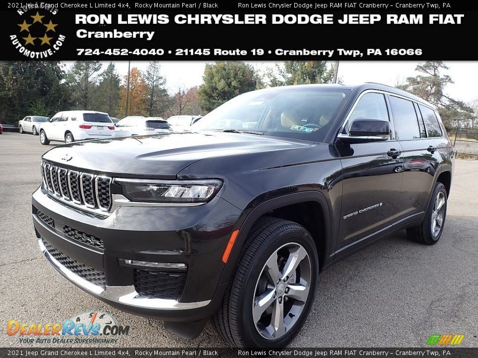 2021 Jeep Grand Cherokee L Limited 4x4 Rocky Mountain Pearl / Black Photo #1