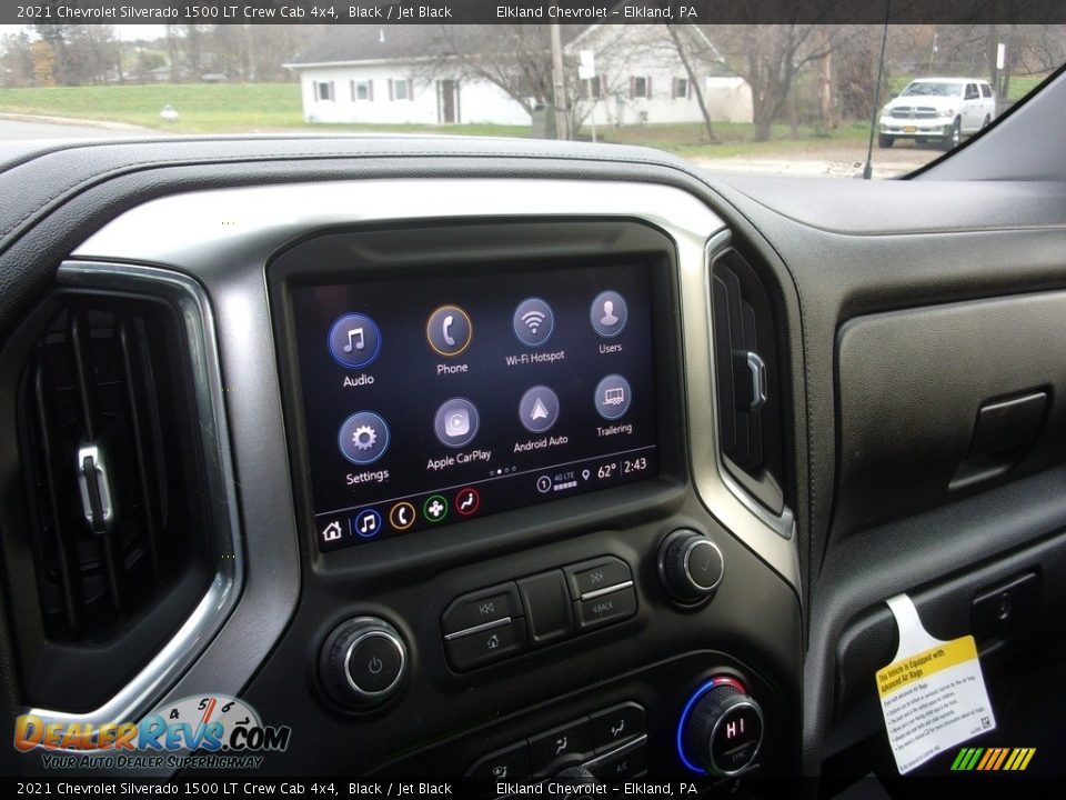 2021 Chevrolet Silverado 1500 LT Crew Cab 4x4 Black / Jet Black Photo #33