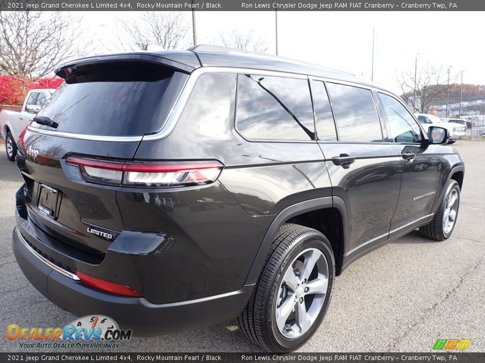 2021 Jeep Grand Cherokee L Limited 4x4 Rocky Mountain Pearl / Black Photo #5