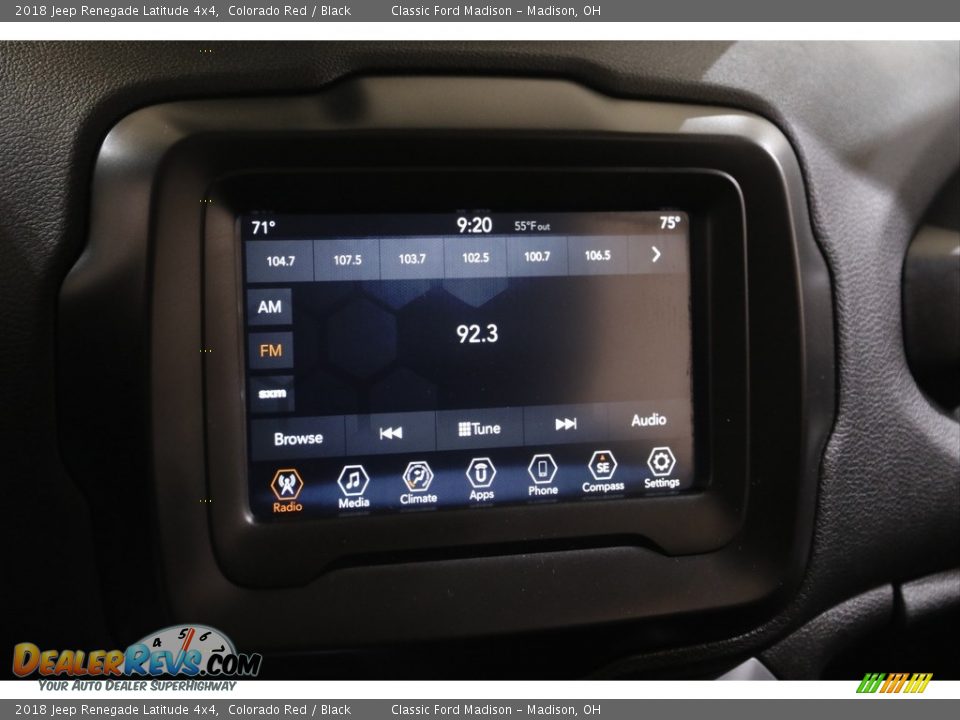 2018 Jeep Renegade Latitude 4x4 Colorado Red / Black Photo #10