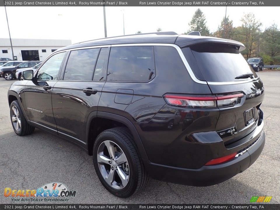 2021 Jeep Grand Cherokee L Limited 4x4 Rocky Mountain Pearl / Black Photo #8