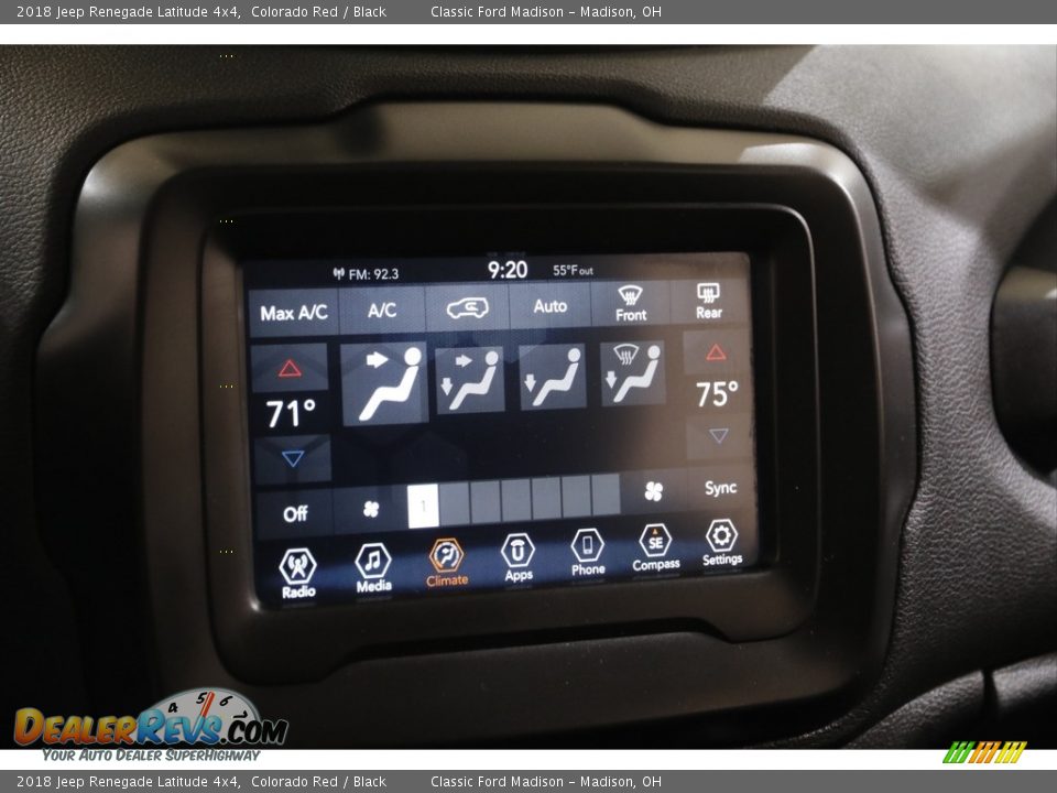 2018 Jeep Renegade Latitude 4x4 Colorado Red / Black Photo #11