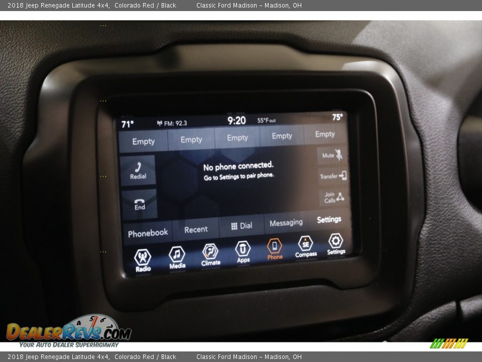 2018 Jeep Renegade Latitude 4x4 Colorado Red / Black Photo #12