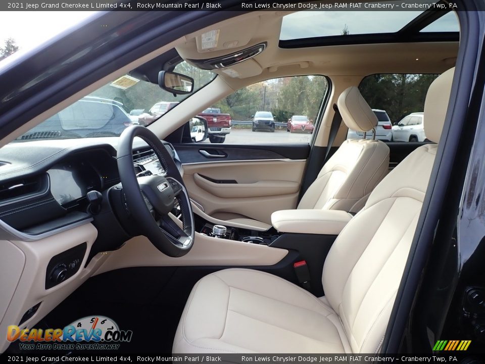 Black Interior - 2021 Jeep Grand Cherokee L Limited 4x4 Photo #12