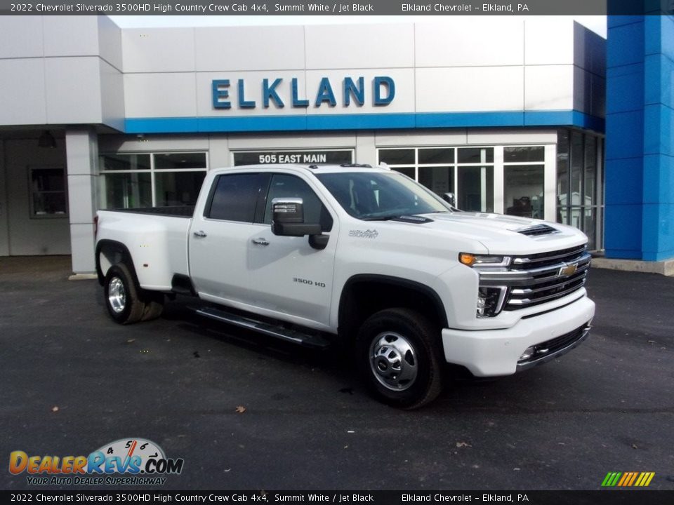 2022 Chevrolet Silverado 3500HD High Country Crew Cab 4x4 Summit White / Jet Black Photo #1