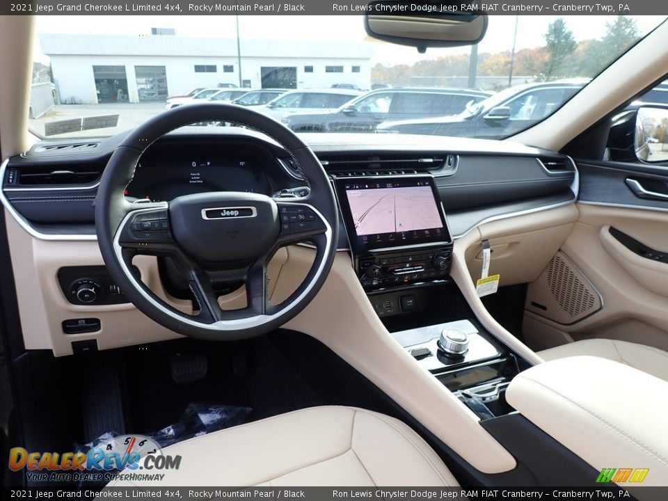 Black Interior - 2021 Jeep Grand Cherokee L Limited 4x4 Photo #15