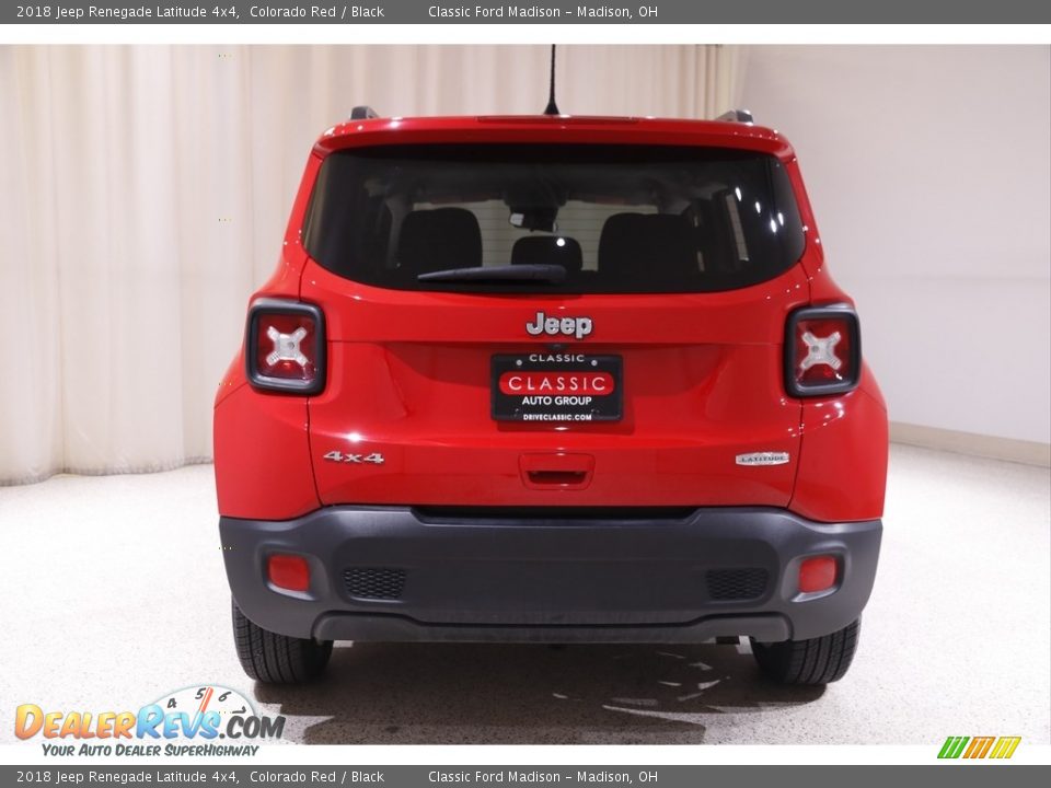 2018 Jeep Renegade Latitude 4x4 Colorado Red / Black Photo #19