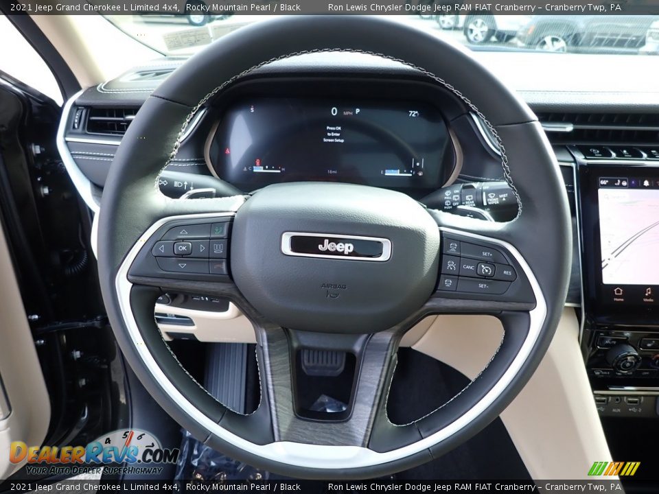2021 Jeep Grand Cherokee L Limited 4x4 Steering Wheel Photo #17