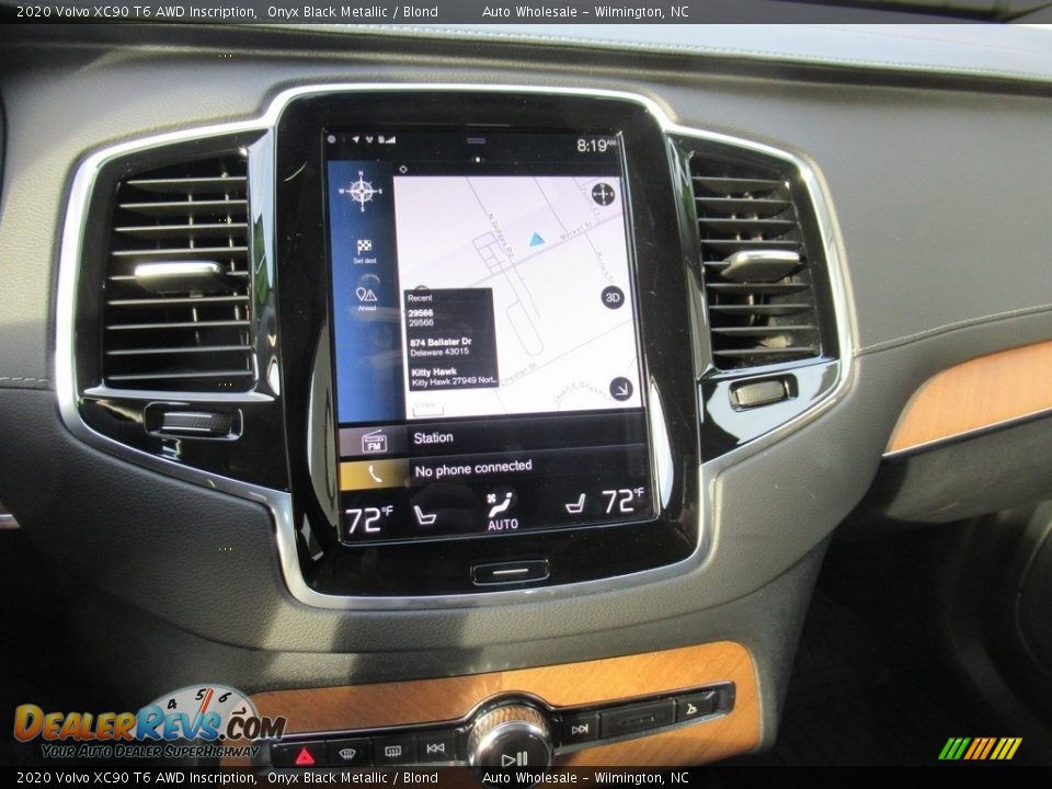 2020 Volvo XC90 T6 AWD Inscription Onyx Black Metallic / Blond Photo #17