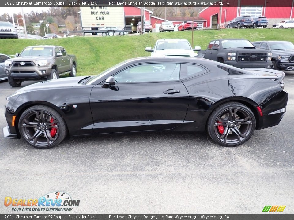 Black 2021 Chevrolet Camaro SS Coupe Photo #2