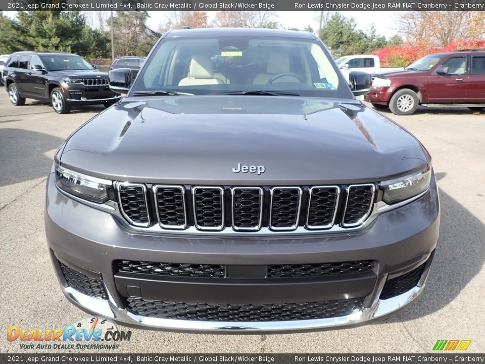 2021 Jeep Grand Cherokee L Limited 4x4 Baltic Gray Metallic / Global Black/Wicker Beige Photo #2