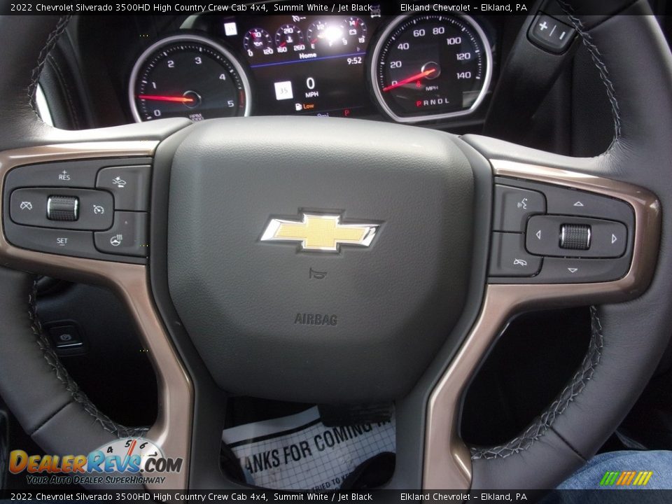 2022 Chevrolet Silverado 3500HD High Country Crew Cab 4x4 Summit White / Jet Black Photo #30