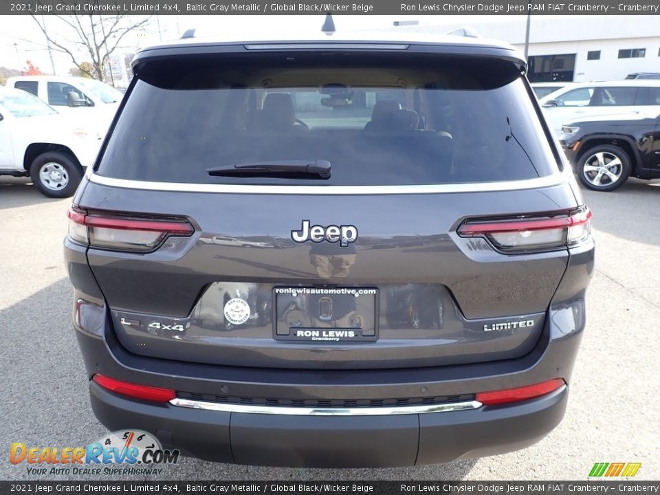 2021 Jeep Grand Cherokee L Limited 4x4 Baltic Gray Metallic / Global Black/Wicker Beige Photo #6