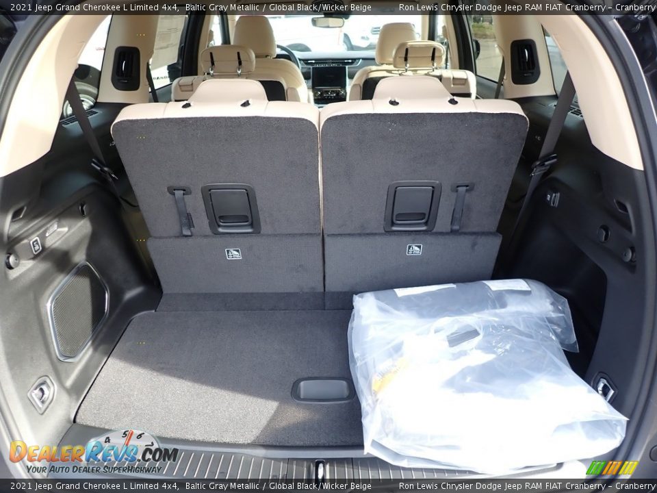 2021 Jeep Grand Cherokee L Limited 4x4 Baltic Gray Metallic / Global Black/Wicker Beige Photo #7