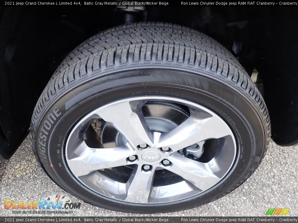 2021 Jeep Grand Cherokee L Limited 4x4 Baltic Gray Metallic / Global Black/Wicker Beige Photo #10
