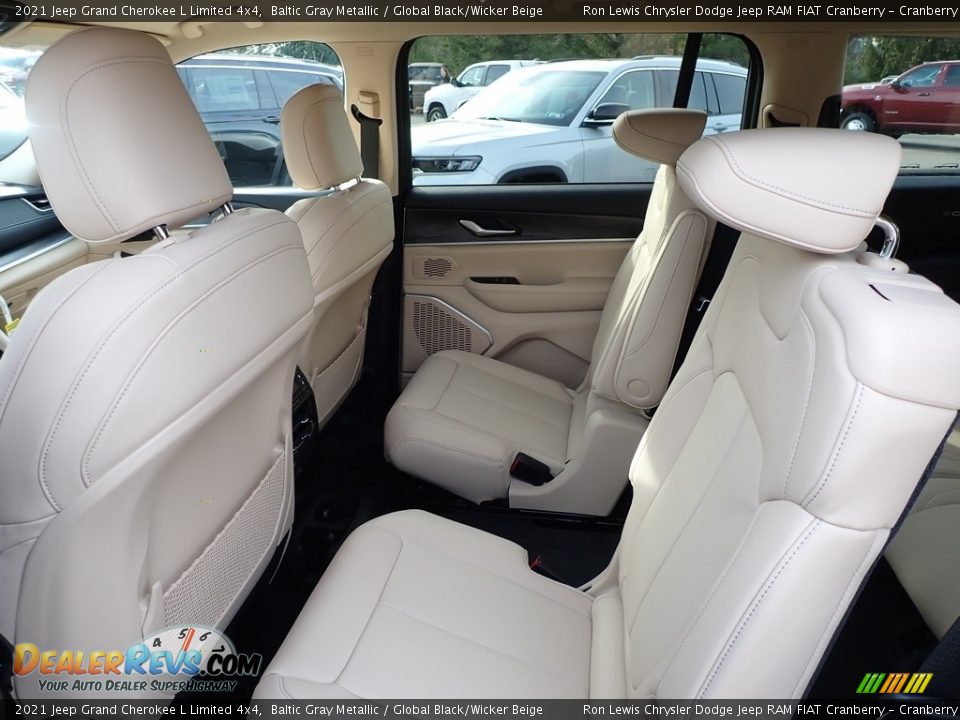 2021 Jeep Grand Cherokee L Limited 4x4 Baltic Gray Metallic / Global Black/Wicker Beige Photo #13