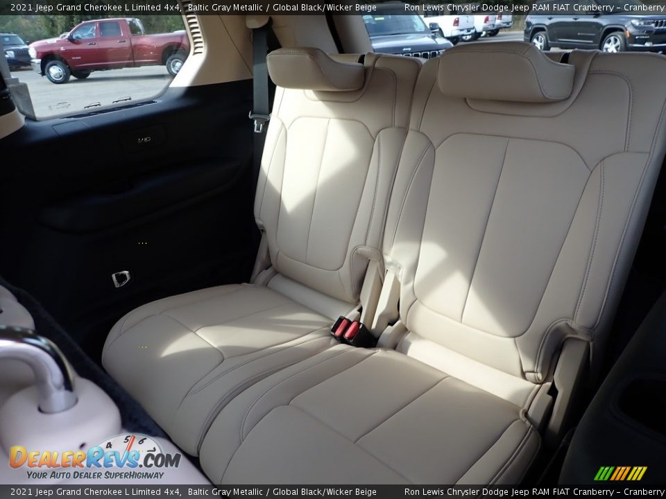 2021 Jeep Grand Cherokee L Limited 4x4 Baltic Gray Metallic / Global Black/Wicker Beige Photo #14