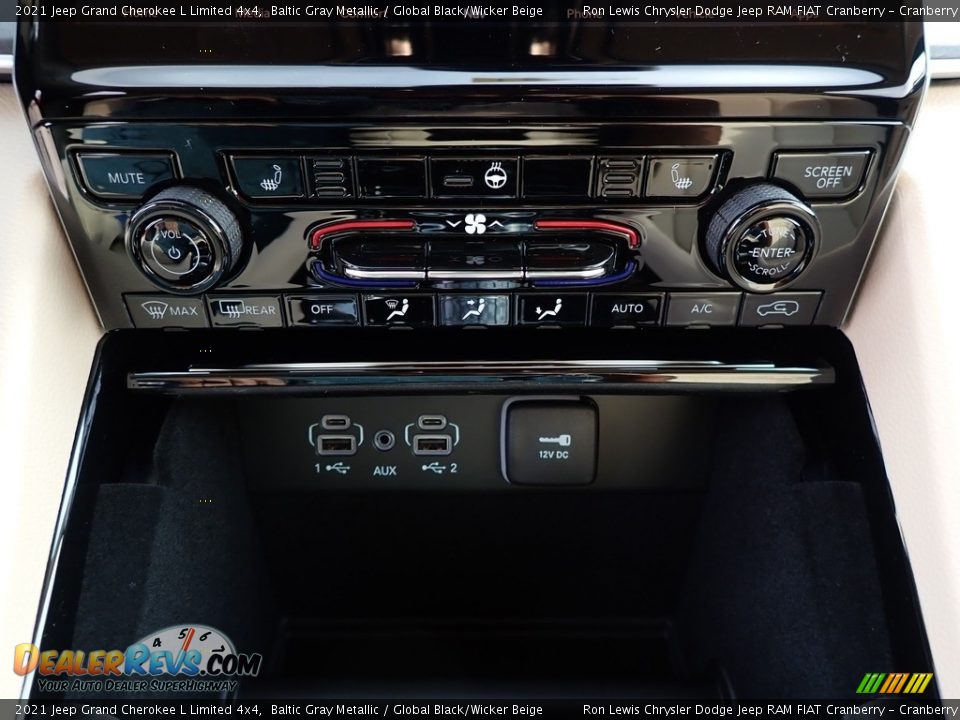 2021 Jeep Grand Cherokee L Limited 4x4 Baltic Gray Metallic / Global Black/Wicker Beige Photo #19