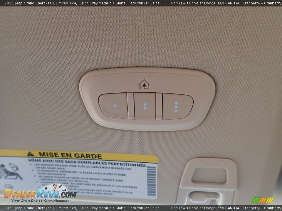 2021 Jeep Grand Cherokee L Limited 4x4 Baltic Gray Metallic / Global Black/Wicker Beige Photo #20