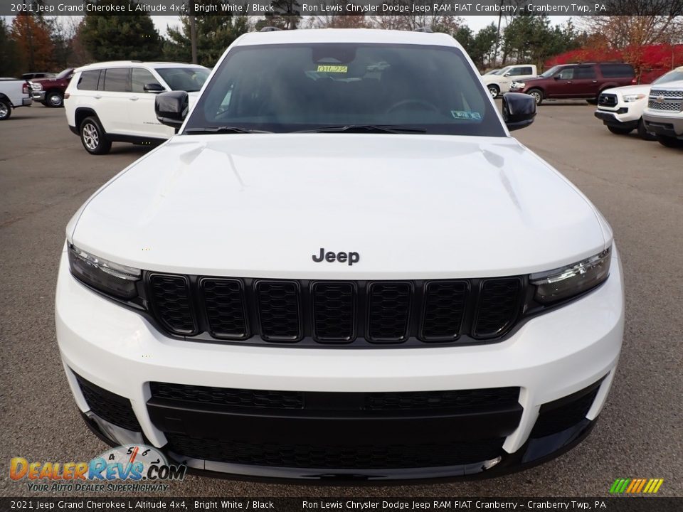 2021 Jeep Grand Cherokee L Altitude 4x4 Bright White / Black Photo #2