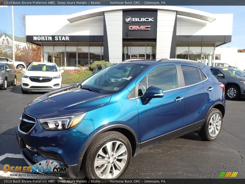 2019 Buick Encore Preferred AWD Deep Azure Metallic / Ebony Photo #1