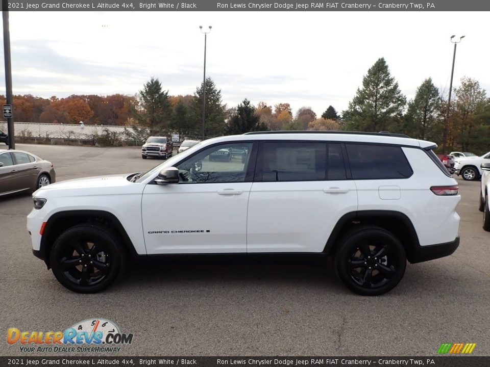 2021 Jeep Grand Cherokee L Altitude 4x4 Bright White / Black Photo #9