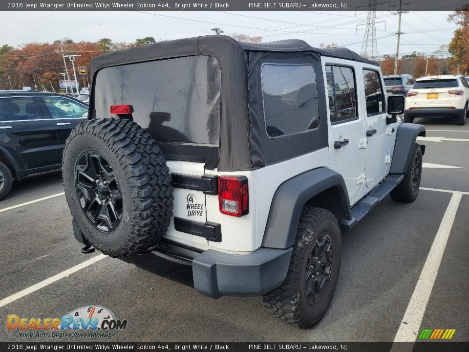 2018 Jeep Wrangler Unlimited Willys Wheeler Edition 4x4 Bright White / Black Photo #3