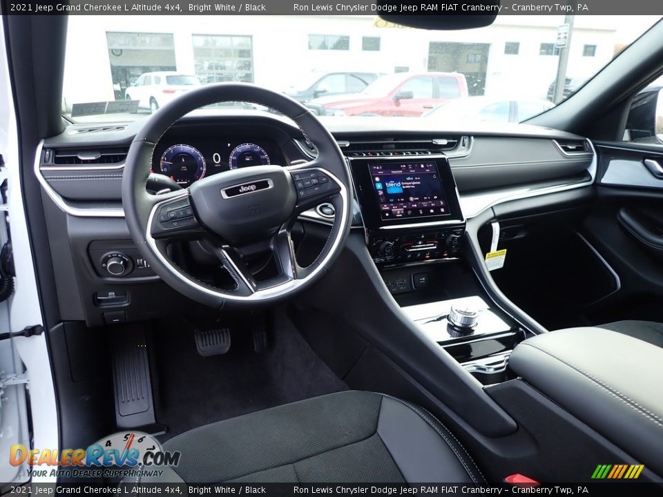 Black Interior - 2021 Jeep Grand Cherokee L Altitude 4x4 Photo #15