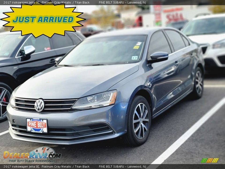 2017 Volkswagen Jetta SE Platinum Gray Metallic / Titan Black Photo #1