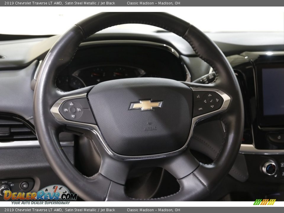 2019 Chevrolet Traverse LT AWD Satin Steel Metallic / Jet Black Photo #7