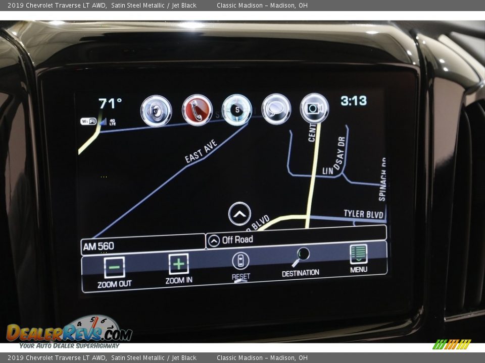 2019 Chevrolet Traverse LT AWD Satin Steel Metallic / Jet Black Photo #12