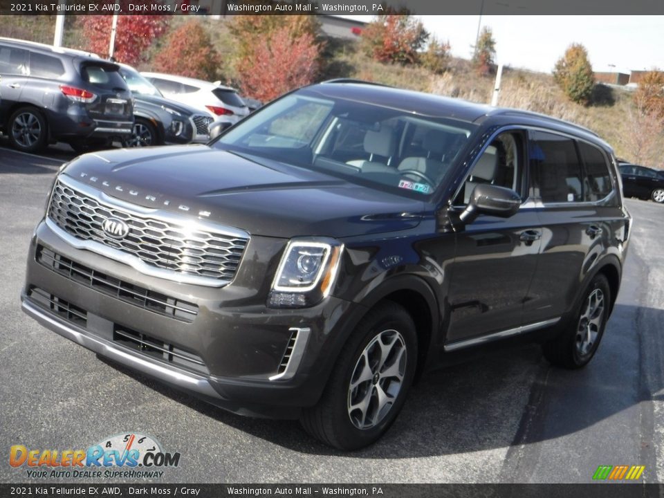 2021 Kia Telluride EX AWD Dark Moss / Gray Photo #6